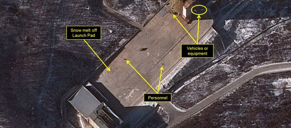 Снимок из космоса полигона для сборки ракеты в КНДР - Sputnik Беларусь