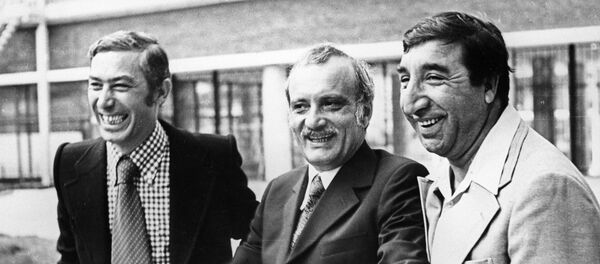 Вахтанг Кикабидзе, Георгий Данелия и Фрунзик Мкртчян на Х Московском международном кинофестивале - Sputnik Беларусь