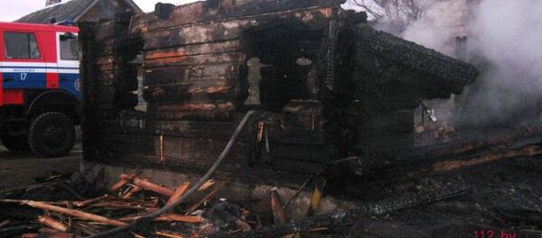 Пожар в деревне Большие Сонтаки - Sputnik Беларусь