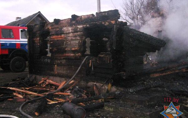 Пожар в деревне Большие Сонтаки - Sputnik Беларусь