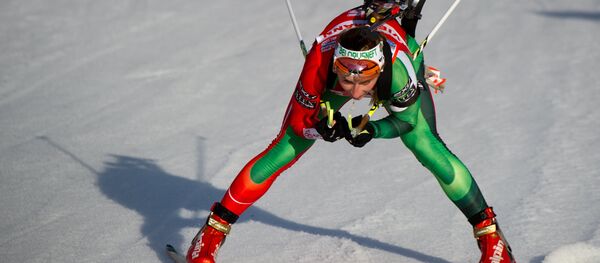 Белорусская биатлонистка Анастасия Дуборезова. Архивное фото - Sputnik Беларусь