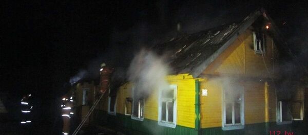 Пожар в деревне Одла - Sputnik Беларусь