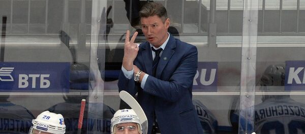 Главный тренер ХК Динамо-Минск Андрей Ковалев - Sputnik Беларусь