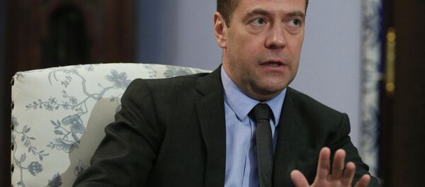 Председатель правительства РФ Дмитрий Медведев в подмосковной резиденции Горки - Sputnik Беларусь
