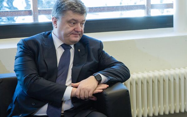 Президент Украины Петр Порошенко на ВЭФ в Давосе - Sputnik Беларусь