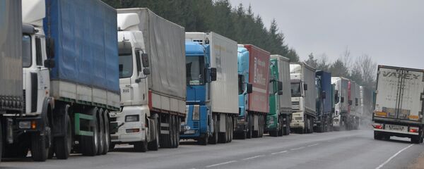 Большегрузы на границе  - Sputnik Беларусь