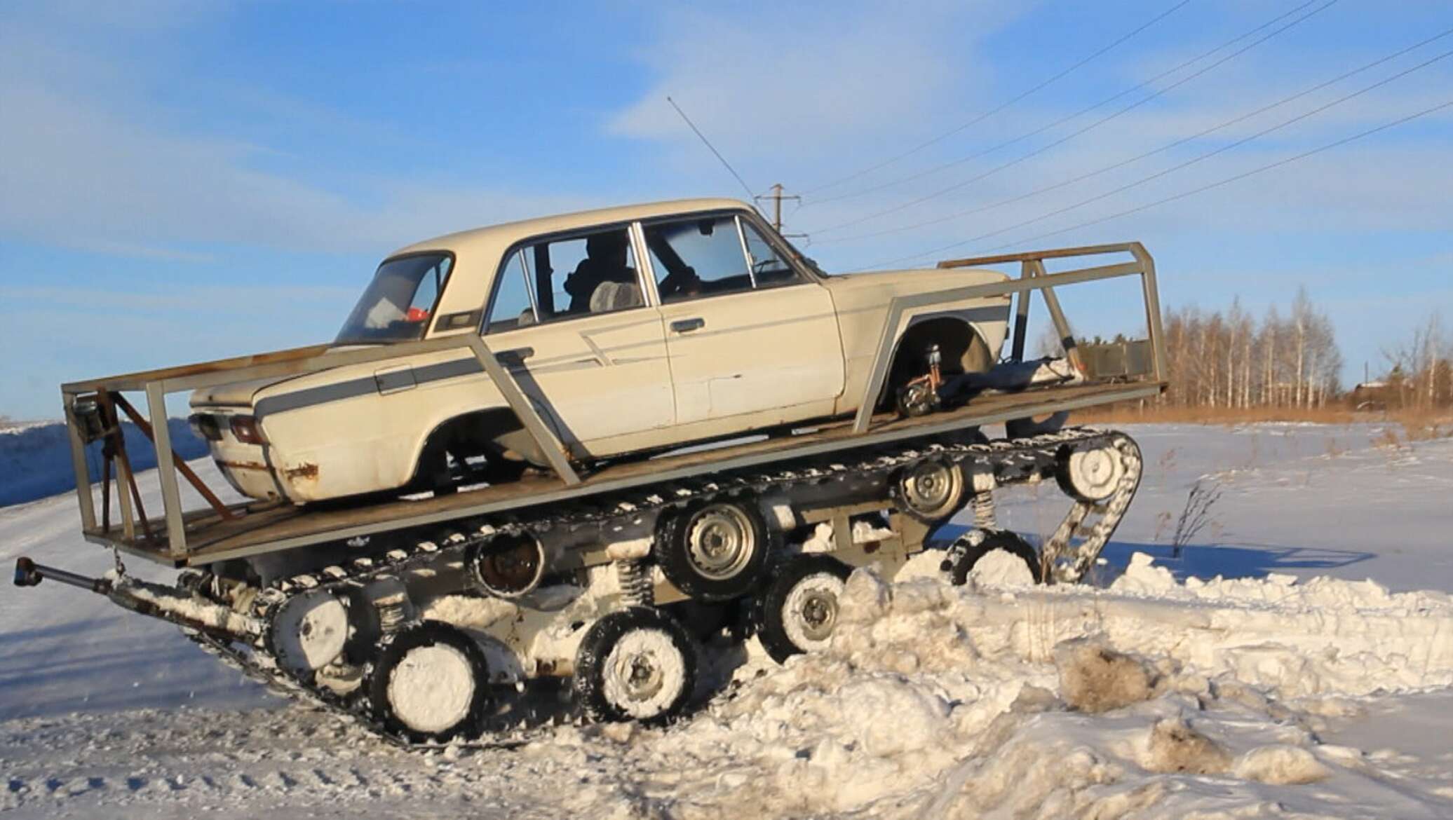 Гусеничный вездеход на базе ВАЗ 2109