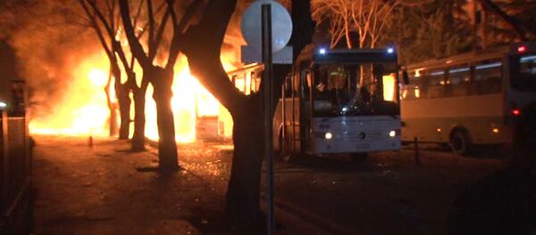 СПУТНИК_Заминированный автомобиль взорвался в центре Анкары. Кадры с места ЧП - Sputnik Беларусь