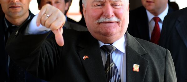 Лех Валенса во время визита в Тунис, 2011 год - Sputnik Беларусь