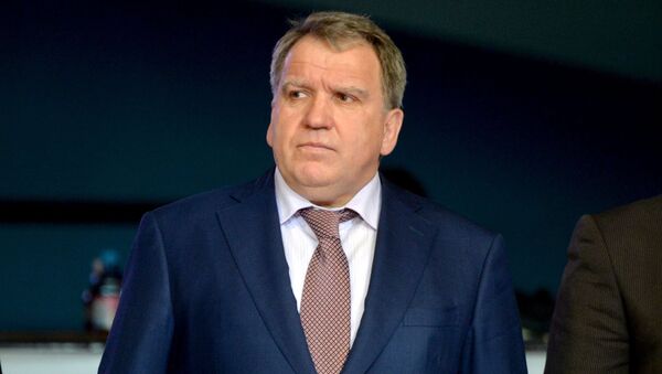 Глава Федерации борьбы Беларуси Юрий Чиж Глава Федерации борьбы Беларуси Юрий Чиж - Sputnik Беларусь