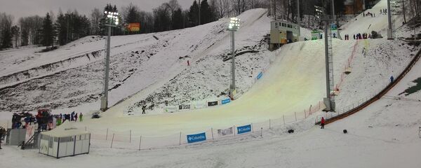 Трамплин в Раубичах на этапе Кубка мира по фристайлу - Sputnik Беларусь