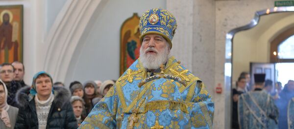 Икону встречает митрополит Минский и Заславский Павел, Патриарший Экзарх всея Беларуси. Икону встречает митрополит Минский и Заславский Павел, Патриарший Экзарх всея Беларуси. - Sputnik Беларусь