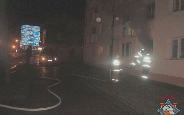 Пожар в пятиэтажном доме в Гродно - Sputnik Беларусь