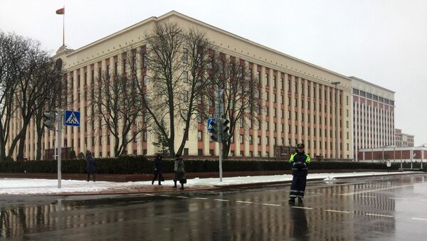 Охрана у Администрации президента - Sputnik Беларусь