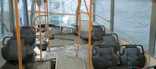 Салон трамвая попавшего в ДТП - Sputnik Беларусь