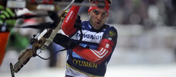 Российский биатлонист Евгений Гараничев - Sputnik Беларусь