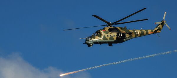 Вертолет Ми-24 авиационной группы Военно-воздушных сил Беларуси - Sputnik Беларусь