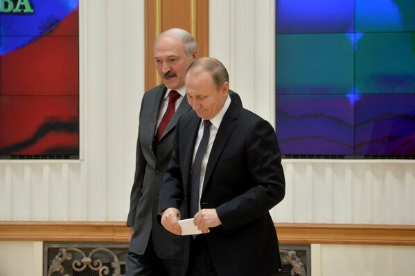 Президенты Путин и Лукашенко - Sputnik Беларусь
