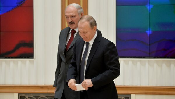 Президенты Путин и Лукашенко - Sputnik Беларусь