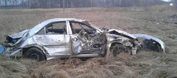 Разбитая в результате ДТП Toyota Разбитая в результате ДТП Toyota - Sputnik Беларусь