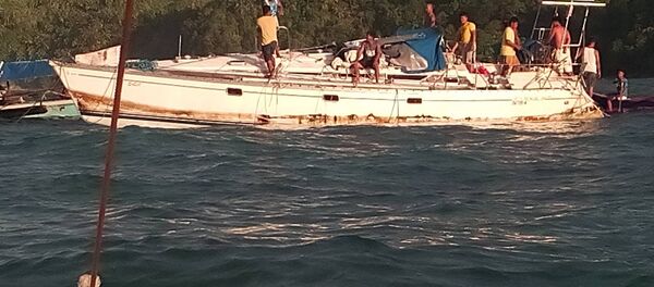 Найденная у Филиппин яхта Найденная у Филиппин яхта - Sputnik Беларусь