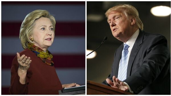 Hillary Clinton and Donald Trump - Sputnik Беларусь