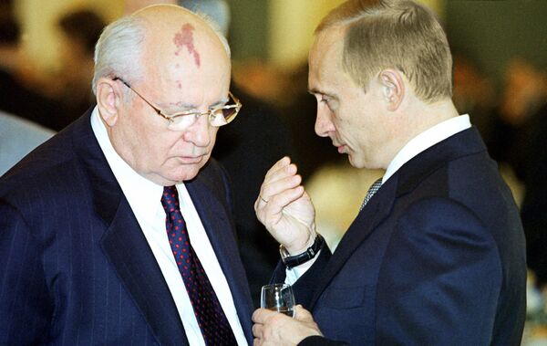 В.Путин и М.Горбачев - Sputnik Беларусь