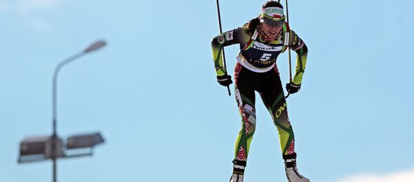 Белорусская биатлонистка Надежда Скардино - Sputnik Беларусь