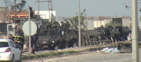 СПУТНИК_Заминированная машина взорвалась у поста полиции в Турции. Кадры с места ЧП - Sputnik Беларусь