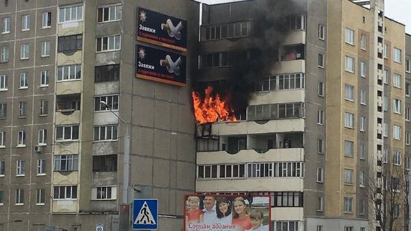 Пожар в Минске - Sputnik Беларусь