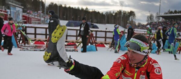 Белорусская биатлонистка Надежда Скардино. Архивное фото - Sputnik Беларусь