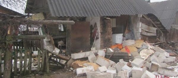 Разрушенные в результате вспышки газа стены Разрушенные в результате вспышки газа стены - Sputnik Беларусь