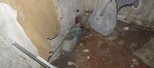 Подвал, в котором произошло возгорание Подвал, в котором произошло возгорание - Sputnik Беларусь