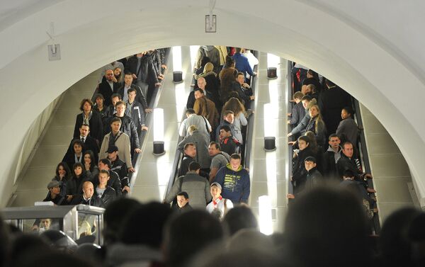 Час пик в московском метро, архивное фото - Sputnik Беларусь