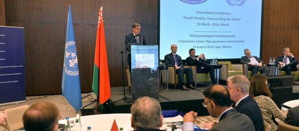 Николай Самосейко на конференции по проблеме смертной казни - Sputnik Беларусь
