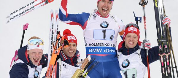 Биатлон. Чемпионат мира. Мужчины. Эстафета - Sputnik Беларусь