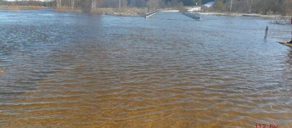 Подтопление моста в Чаусском раойне - Sputnik Беларусь