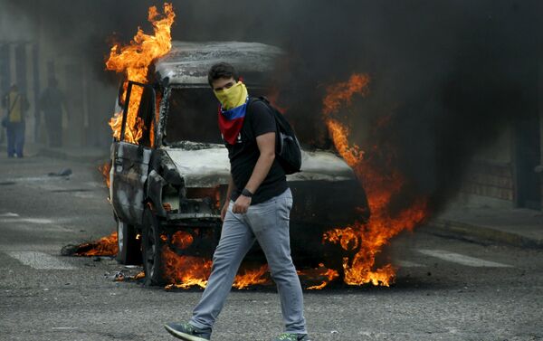 Протесты в Венесуэле, архивное фото - Sputnik Беларусь