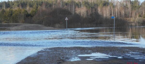 Разлившаяся река Проня - Sputnik Беларусь