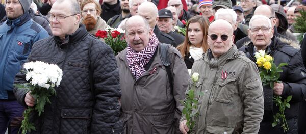 Шествие легионеров СС в Риге - Sputnik Беларусь