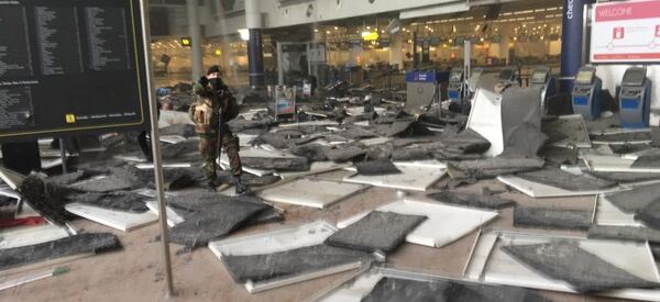 Последствия взрыва в аэропорту в Бельгии - Sputnik Беларусь