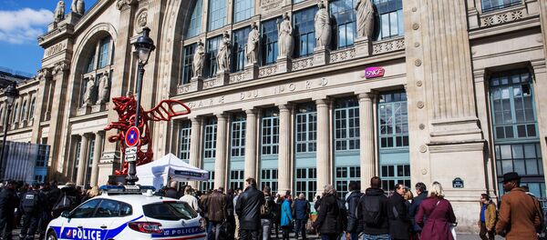 Усиление мер безопасности на Северном вокзале в Париже - Sputnik Беларусь