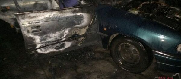 Сгоревший Опель Астра - Sputnik Беларусь