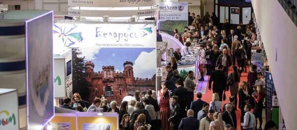 Белорусский стенд на 23-й международной выставке Путешествия и туризм в Москве - Sputnik Беларусь