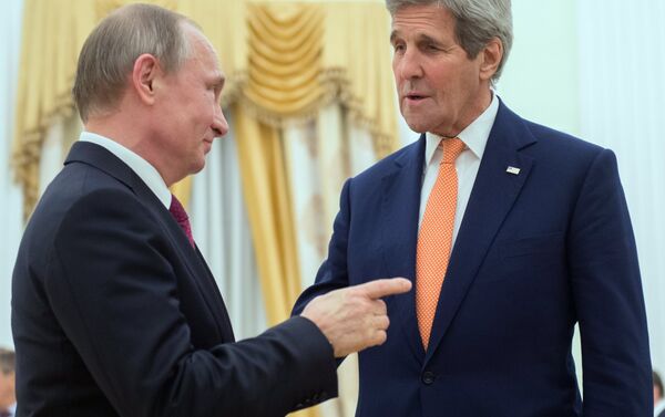 Встреча президента РФ В. Путина с государственным секретарем США Дж.Керри - Sputnik Беларусь