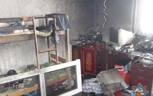 Пожар в квартире в Минске - Sputnik Беларусь
