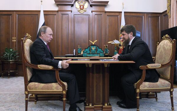 Президент РФ В. Путин встретился с главой Чечни Р. Кадыровым - Sputnik Беларусь