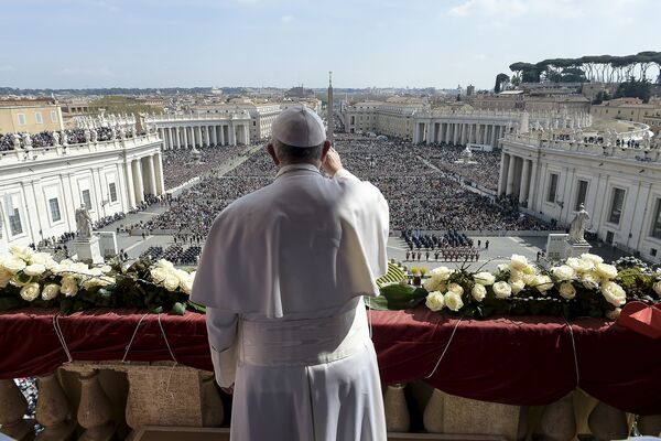 Папа Римский Франциск на площади Святого Петра в Ватикане - Sputnik Беларусь
