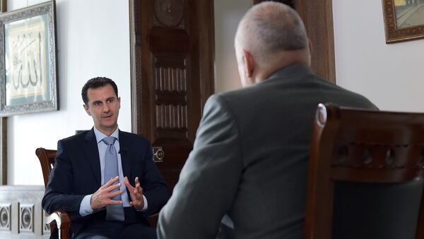 Интервью президента Сирии Б. Асада гендиректору МИА Россия сегодня Д. Киселеву - Sputnik Беларусь