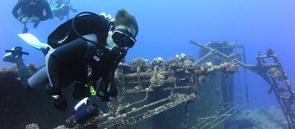 Сергей Семенов на дне Балтийского моря - Sputnik Беларусь